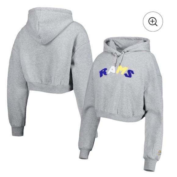 LA RAMS Cropped Pullover Hoodie - Picture 9 of 9